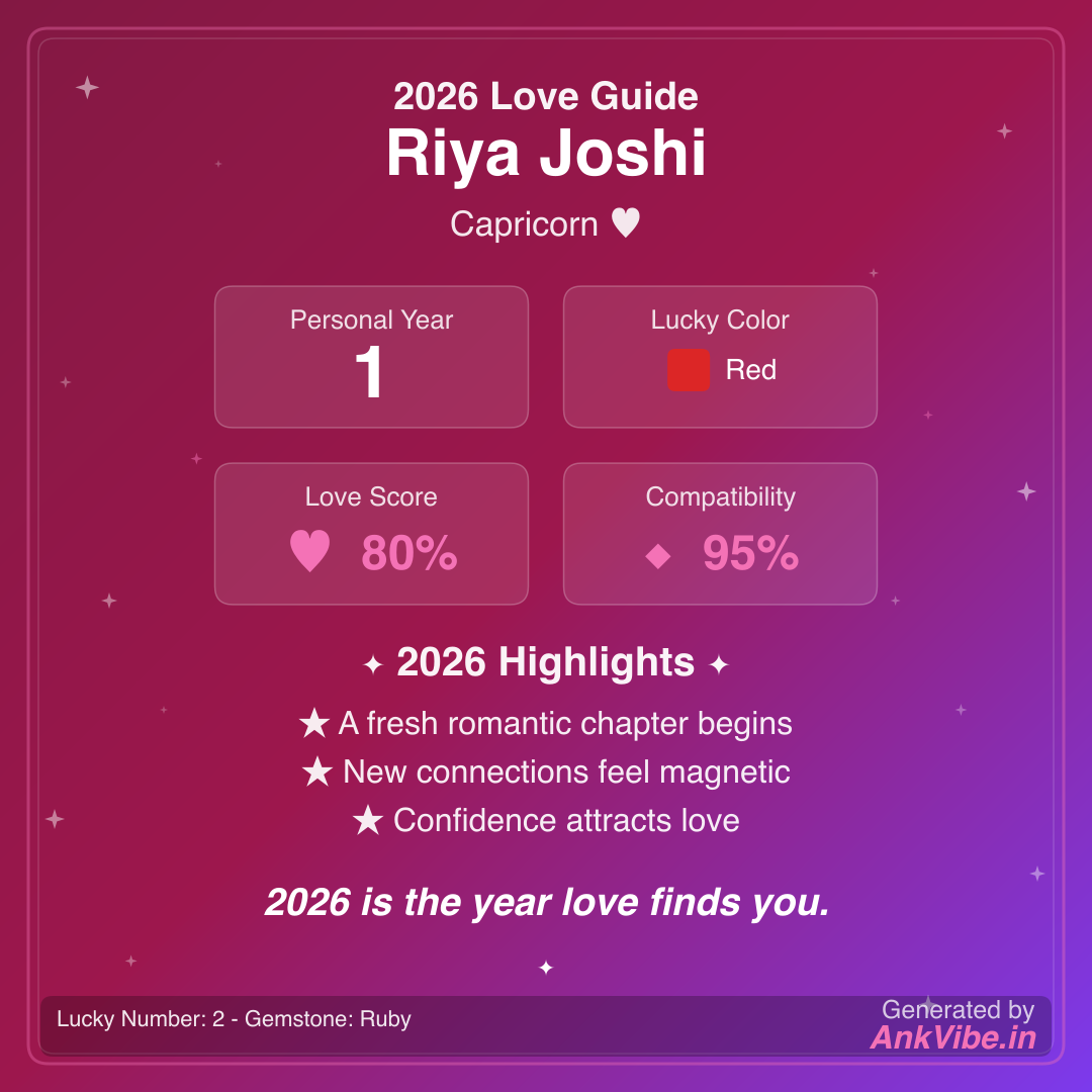 Sample Love 2026 Card